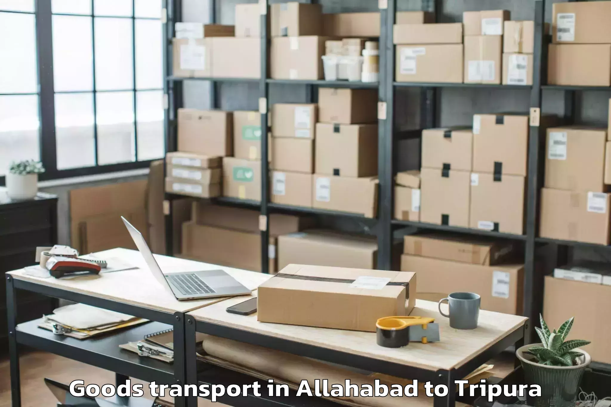 Leading Allahabad to Jirania Goods Transport Provider